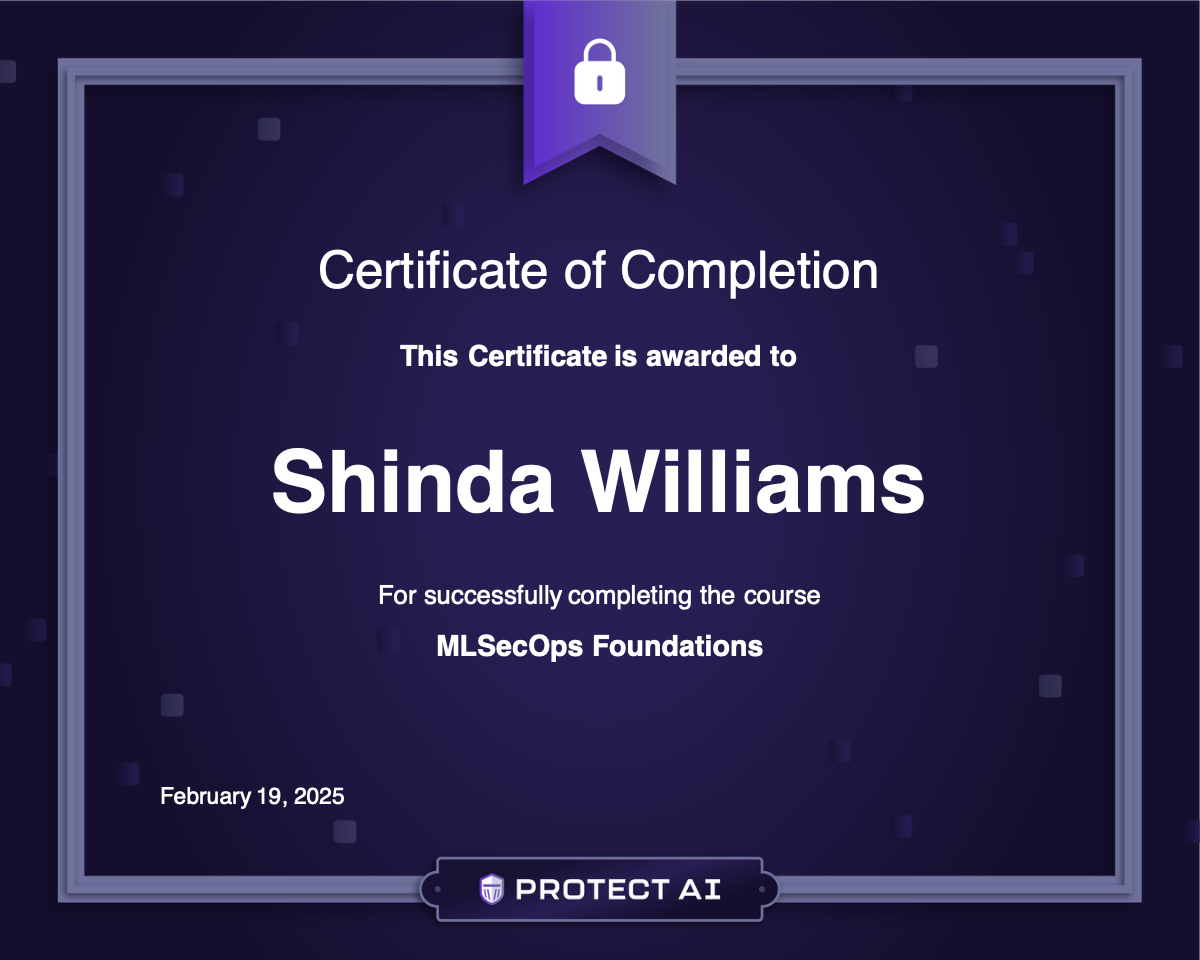 MLSecOps Foundations Certificate