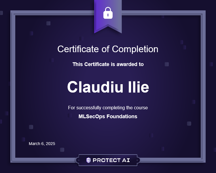 MLSecOps Foundations Certificate