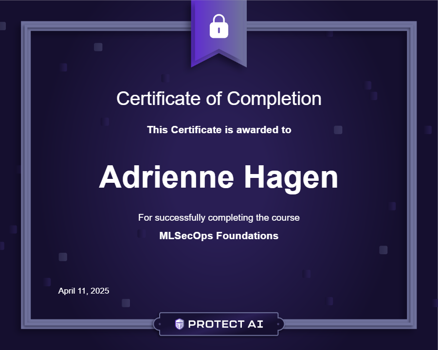 MLSecOps Foundations Certificate