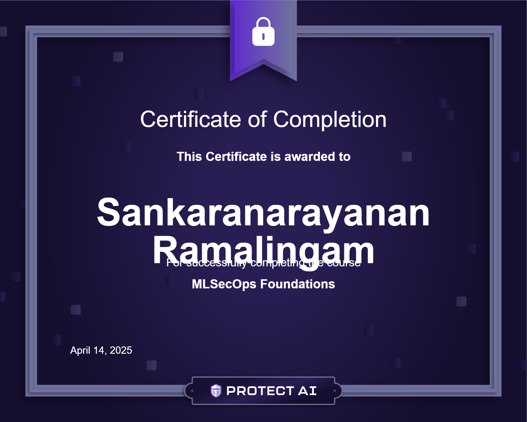 MLSecOps Foundations Certificate