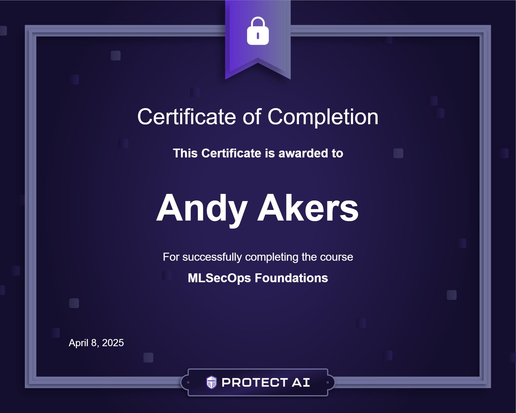 MLSecOps Foundations Certificate