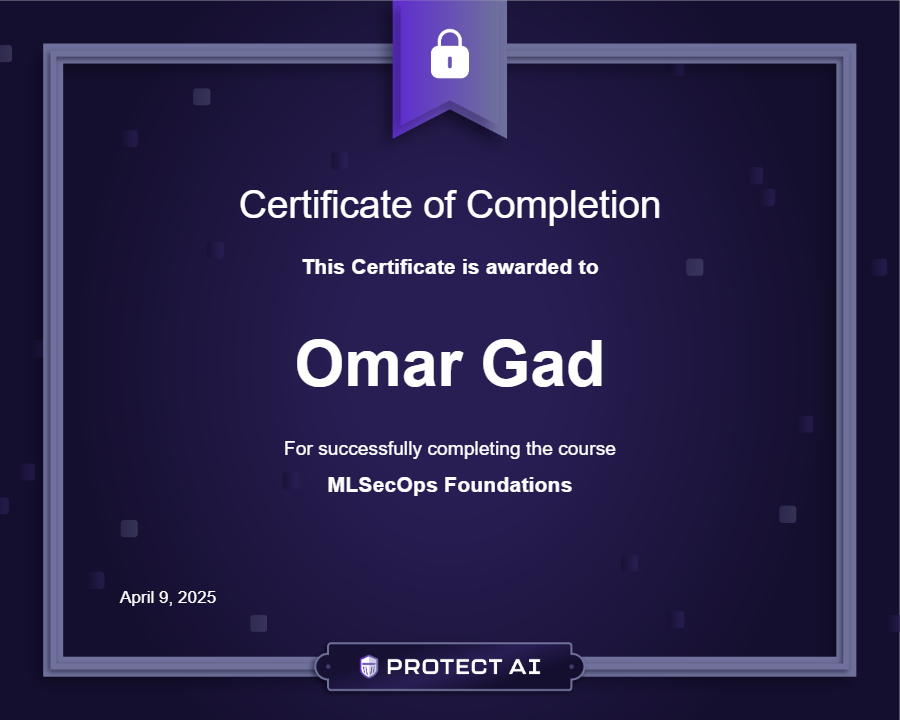 MLSecOps Foundations Certificate