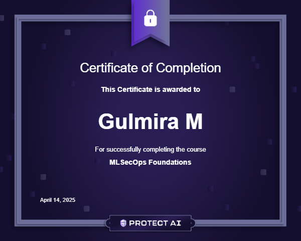MLSecOps Foundations Certificate