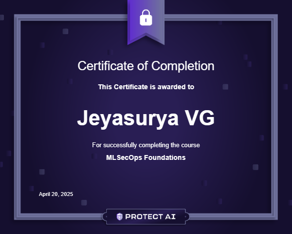 MLSecOps Foundations Certificate