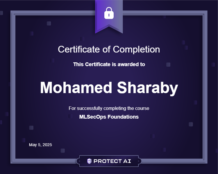 MLSecOps Foundations Certificate