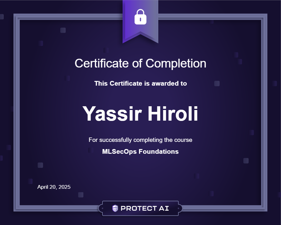 MLSecOps Foundations Certificate