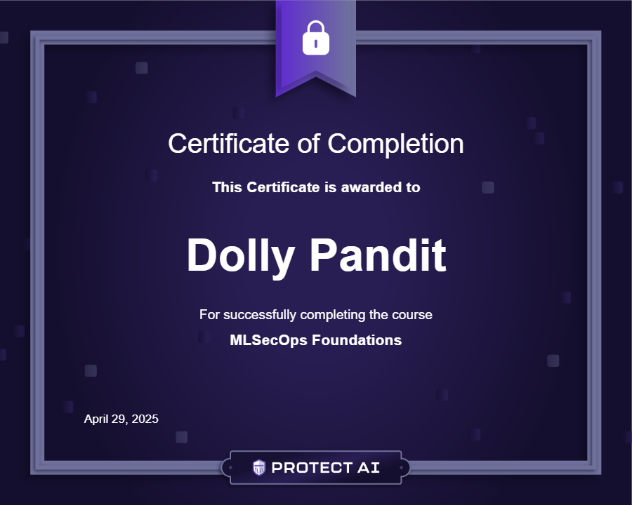MLSecOps Foundations Certificate
