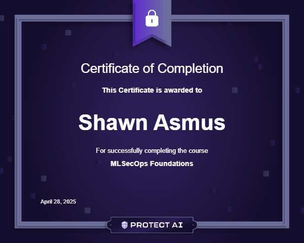 MLSecOps Foundations Certificate