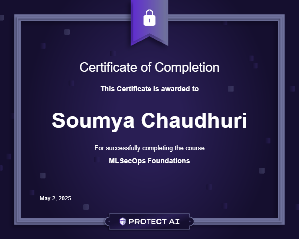 MLSecOps Foundations Certificate