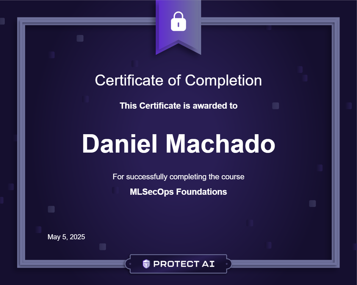 MLSecOps Foundations Certificate