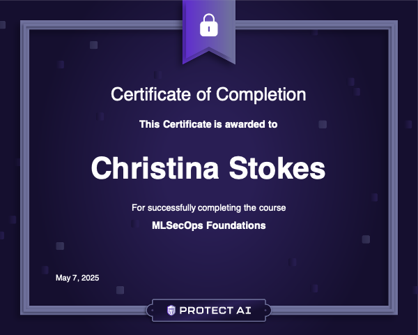 MLSecOps Foundations Certificate