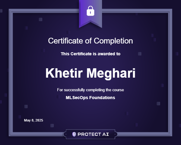 MLSecOps Foundations Certificate