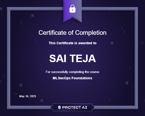 MLSecOps Foundations Certificate