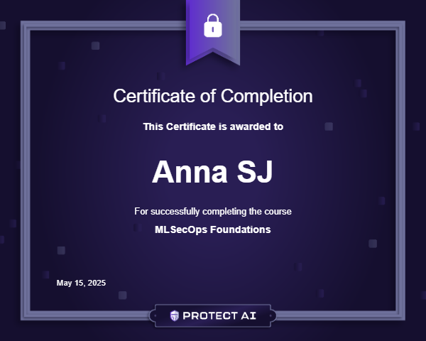 MLSecOps Foundations Certificate