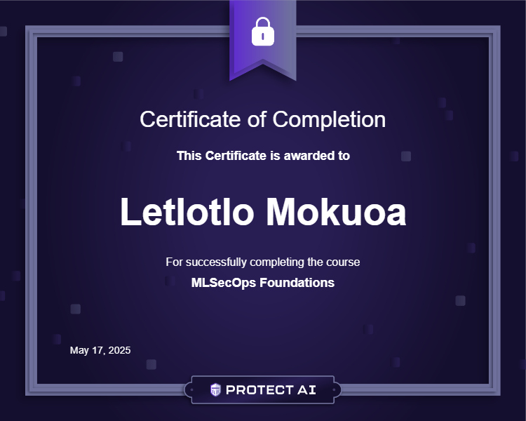 MLSecOps Foundations Certificate