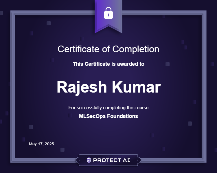 MLSecOps Foundations Certificate