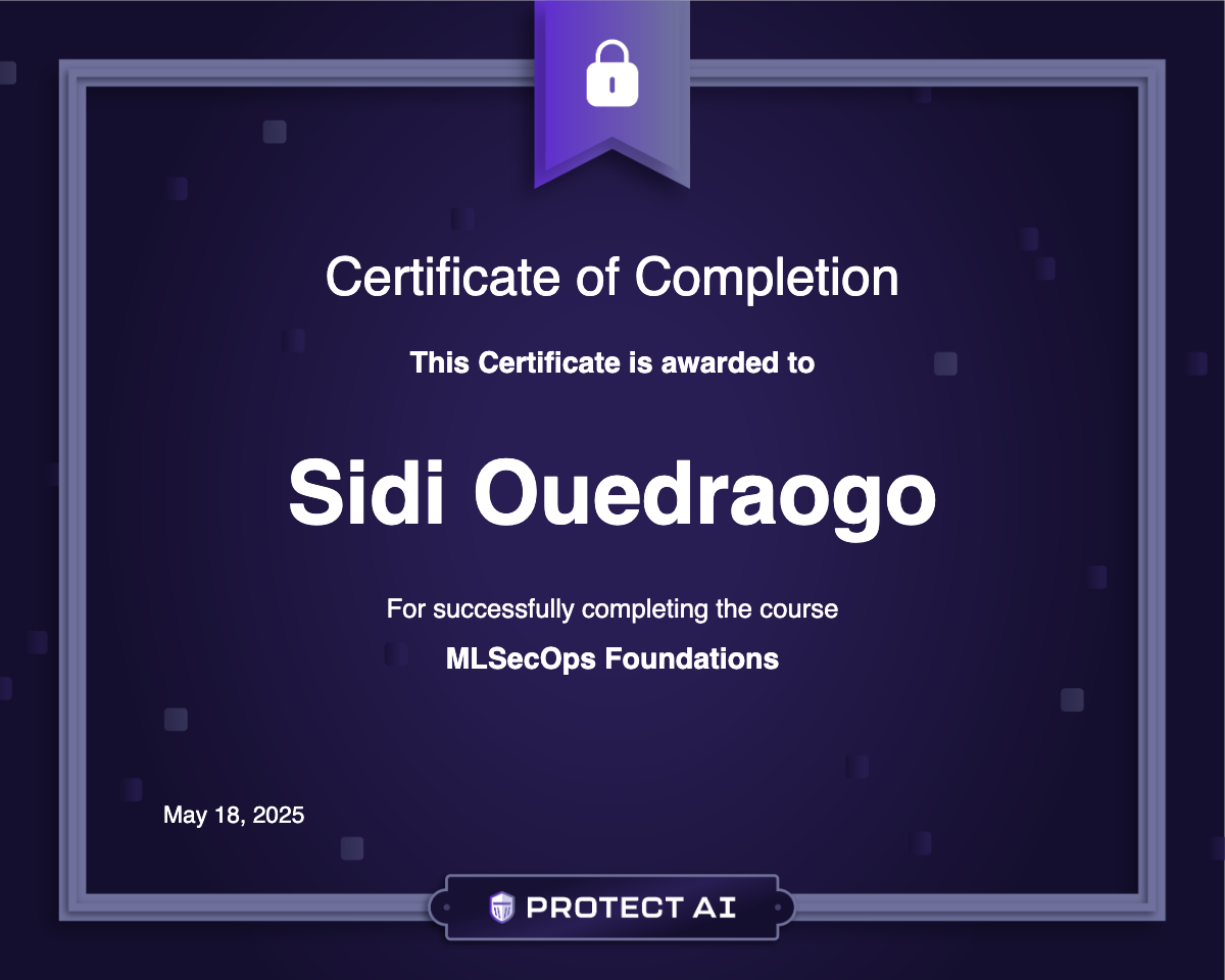 MLSecOps Foundations Certificate