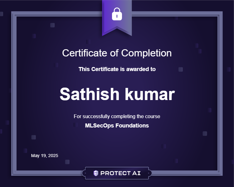 MLSecOps Foundations Certificate