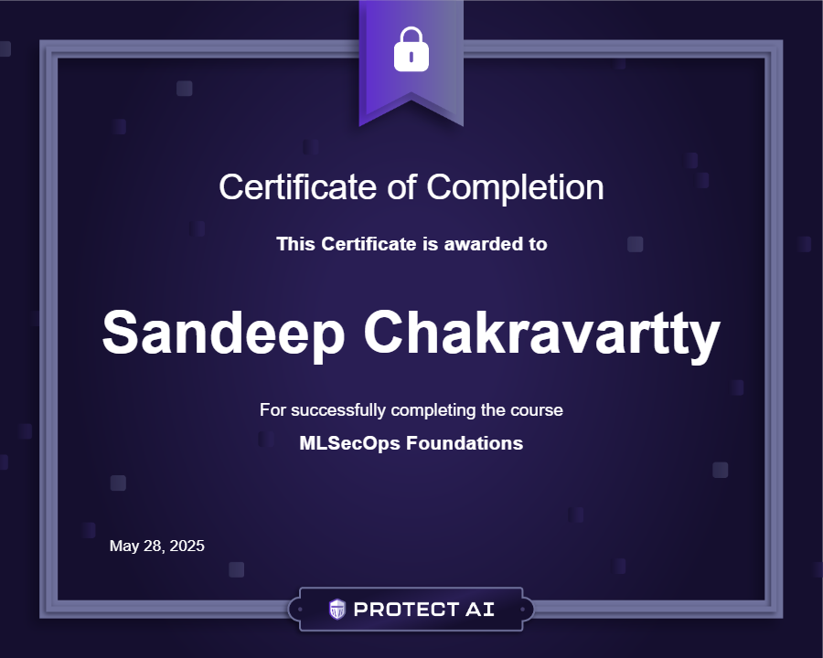 MLSecOps Foundations Certificate