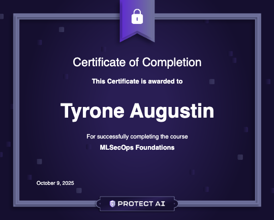 MLSecOps Foundations Certificate