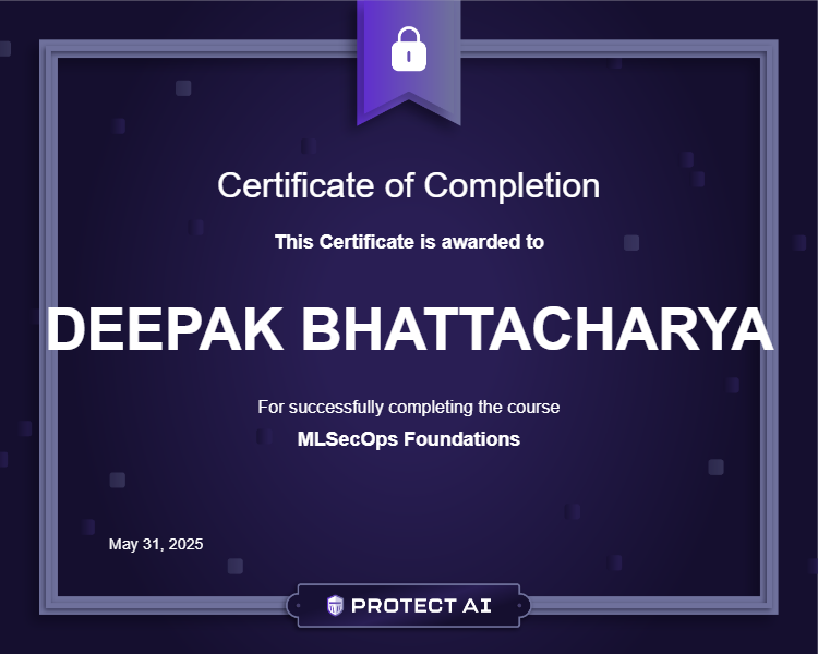 MLSecOps Foundations Certificate