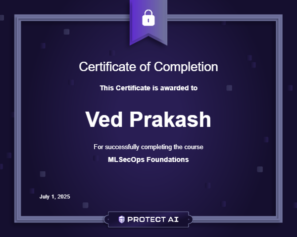 MLSecOps Foundations Certificate