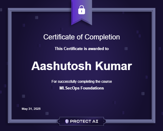 MLSecOps Foundations Certificate