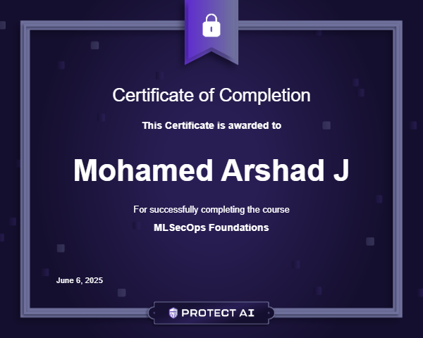 MLSecOps Foundations Certificate