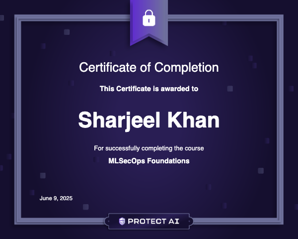 MLSecOps Foundations Certificate