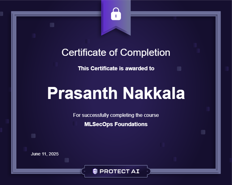 MLSecOps Foundations Certificate