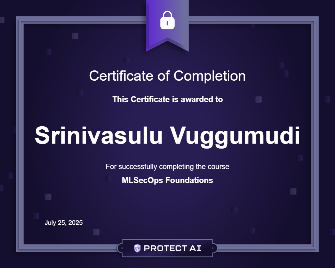 MLSecOps Foundations Certificate