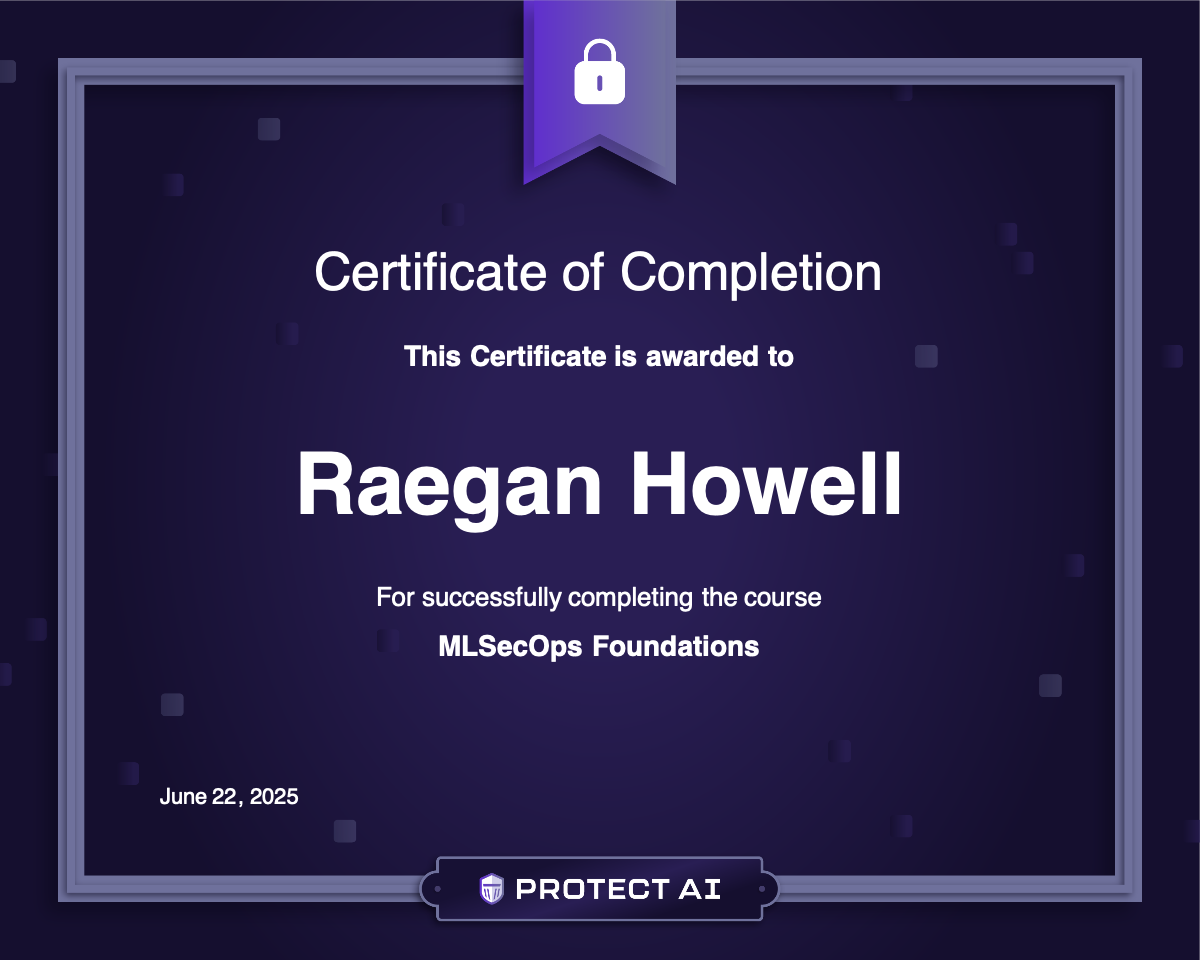 MLSecOps Foundations Certificate