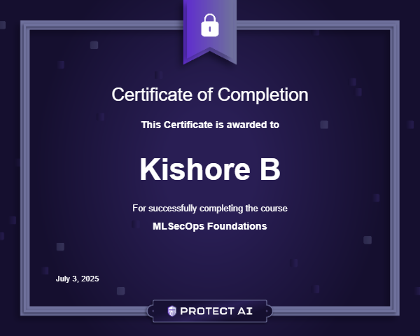 MLSecOps Foundations Certificate