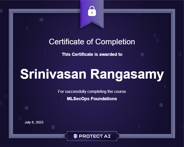 MLSecOps Foundations Certificate