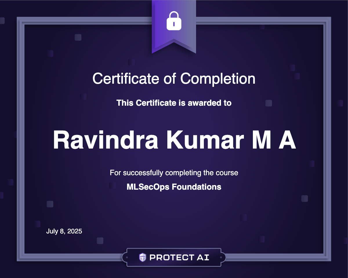 MLSecOps Foundations Certificate