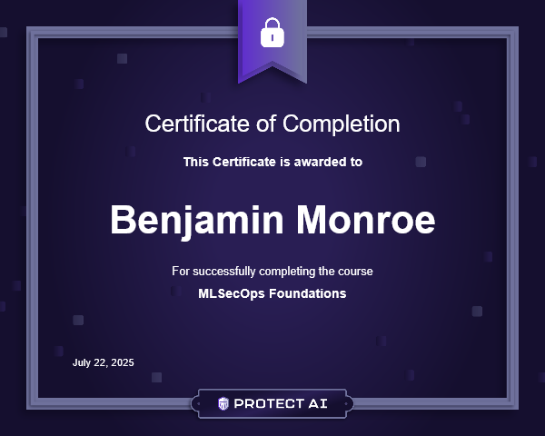 MLSecOps Foundations Certificate