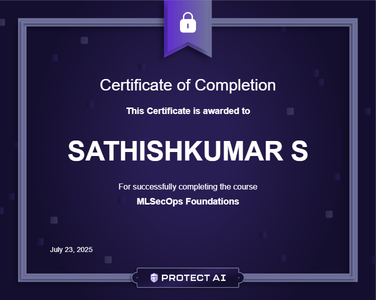 MLSecOps Foundations Certificate