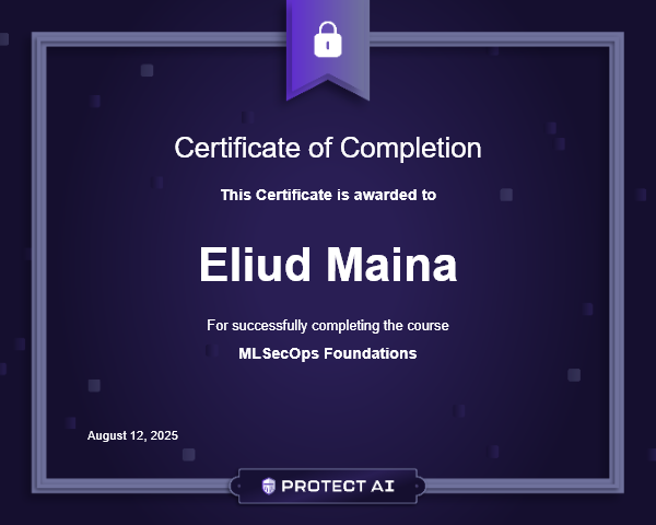 MLSecOps Foundations Certificate