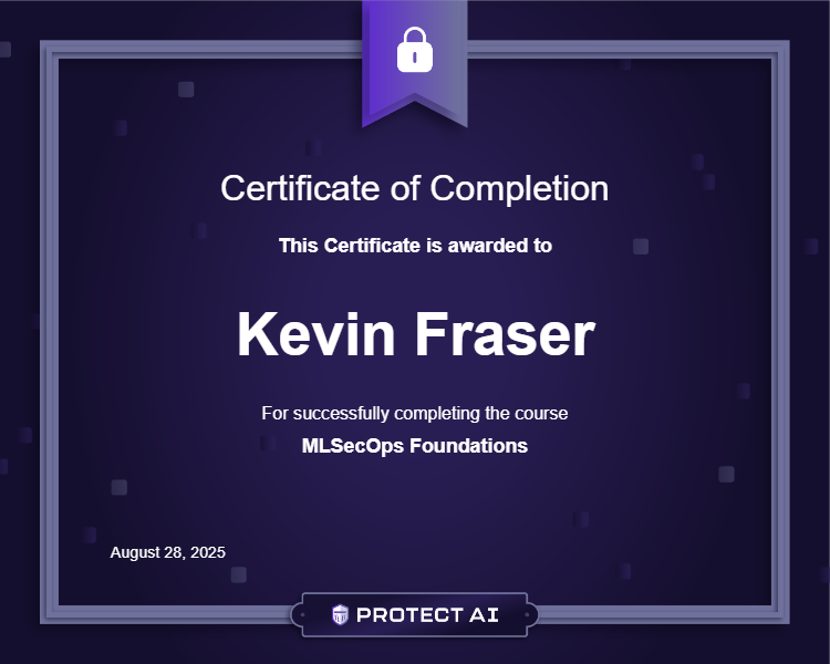 MLSecOps Foundations Certificate
