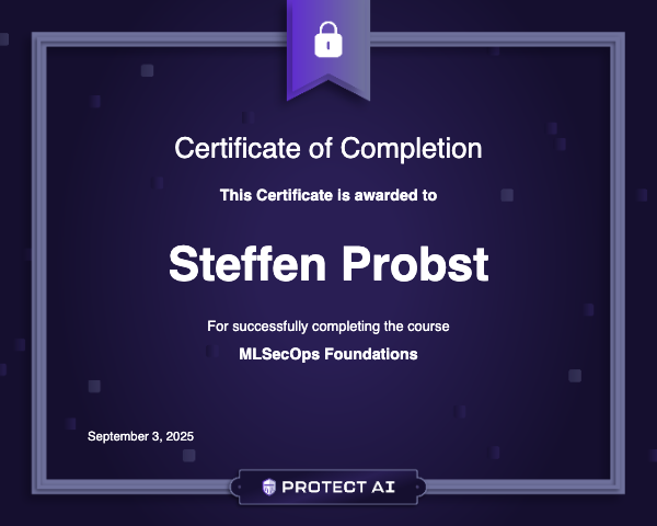 MLSecOps Foundations Certificate