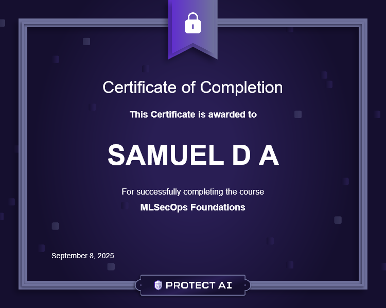 MLSecOps Foundations Certificate