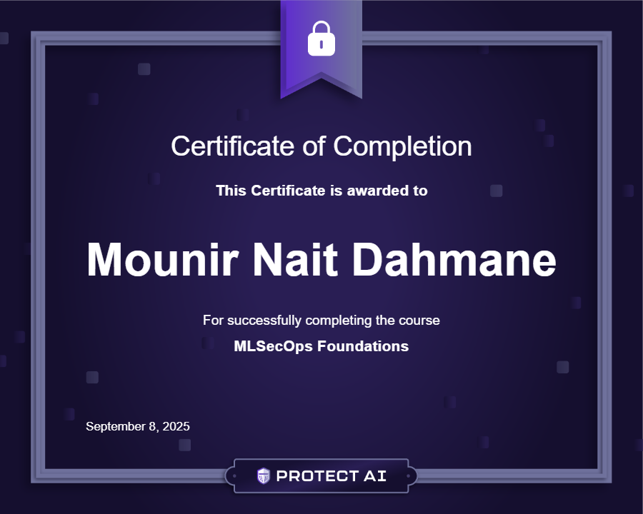 MLSecOps Foundations Certificate