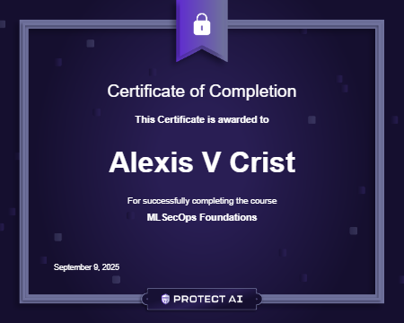 MLSecOps Foundations Certificate