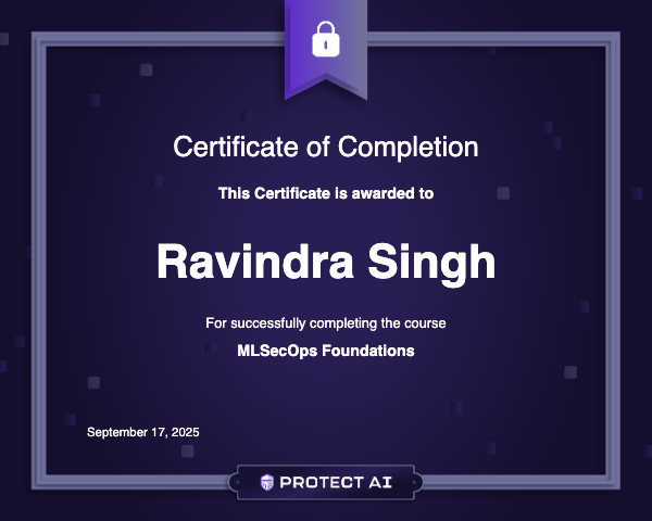 MLSecOps Foundations Certificate