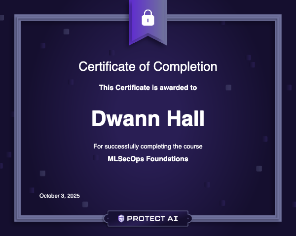 MLSecOps Foundations Certificate