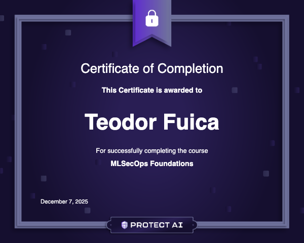 MLSecOps Foundations Certificate