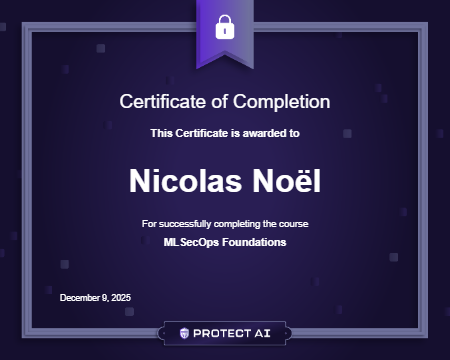 MLSecOps Foundations Certificate