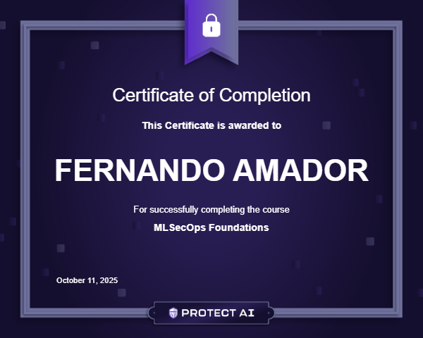 MLSecOps Foundations Certificate
