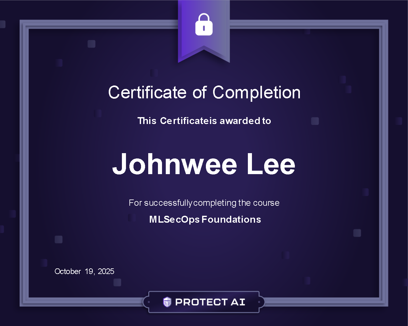MLSecOps Foundations Certificate