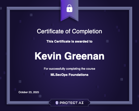 MLSecOps Foundations Certificate